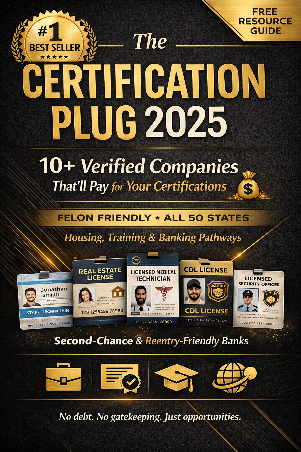 The Certification Plug 2025 10+ Verified Companies That Pay for Certifications Felon-Friendly • All 50 States • Free Resource Guide