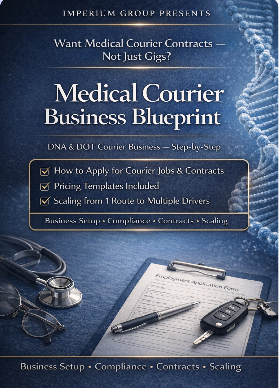 The Medical Courier Business Blueprint How to Launch a Compliant DOT & DNA Courier Company