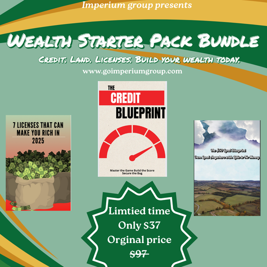 Wealth Starter Pack Bundle | Credit • Land • Licenses